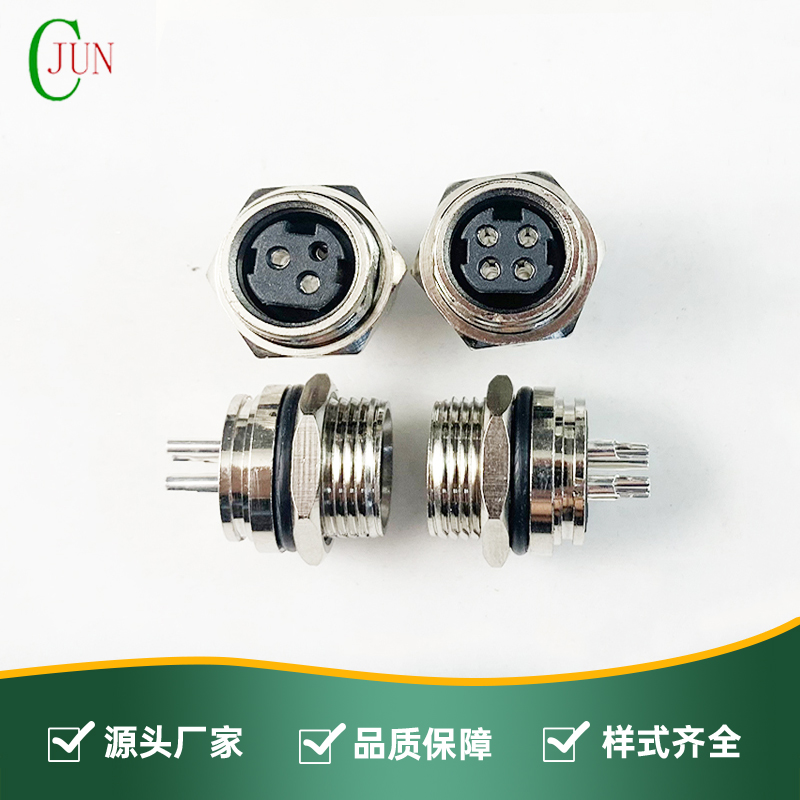 POWER-DIN线端母座-前锁面板式M14-F16T
