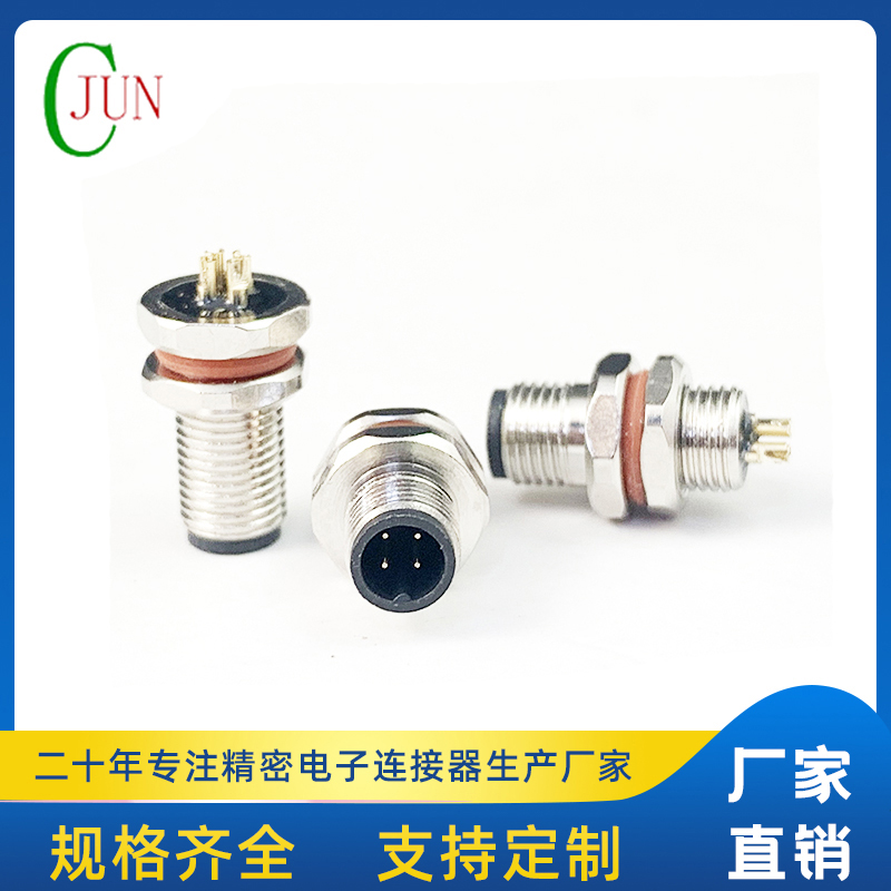 M5防水公头-后锁面板式M5-SW7