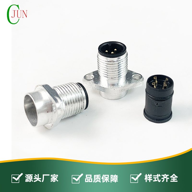 M12菱形公头+4P短体