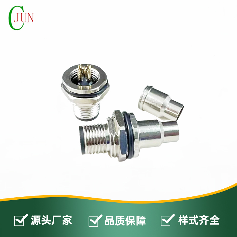 M12防水公头-前锁面板式PG9SW17T+屏蔽管