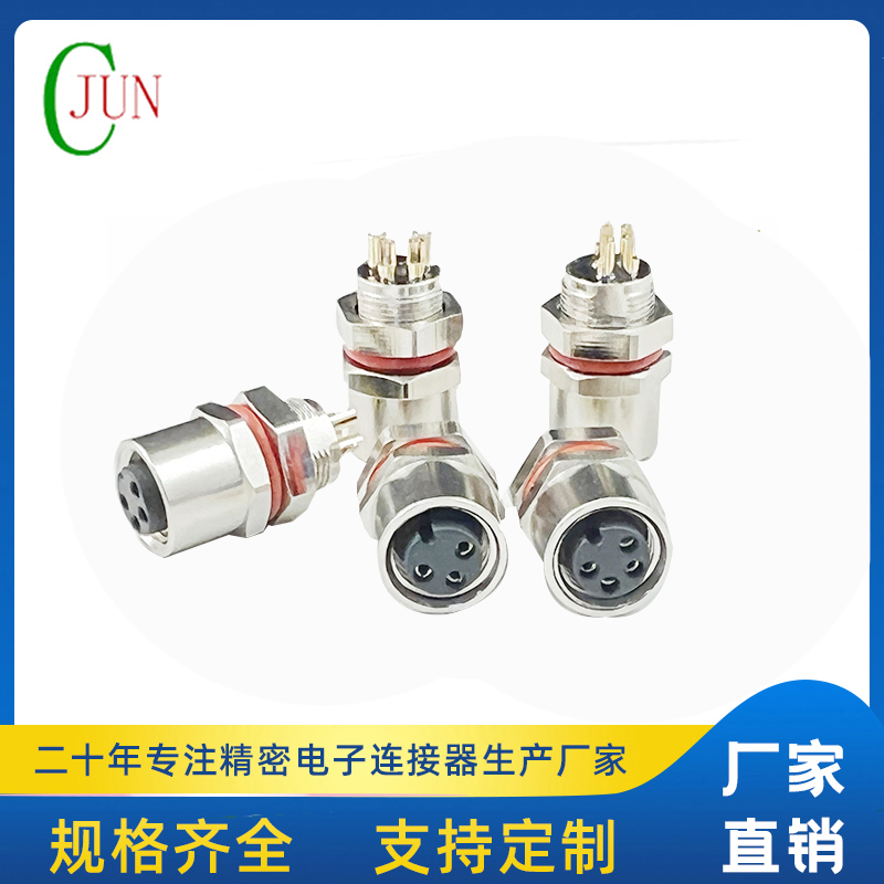 M8防水线端母座 后锁面板式M8 SW10T-16L
